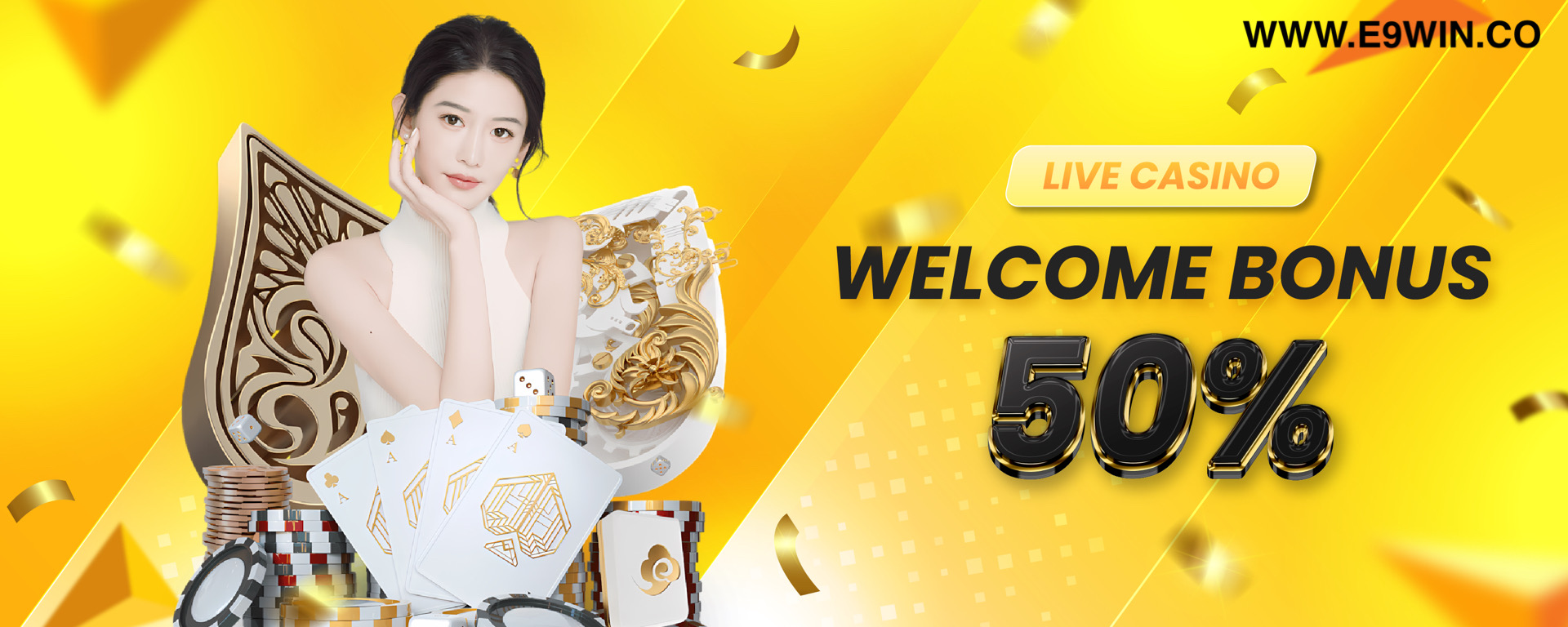 Live Casino Welcome Bonus 50%