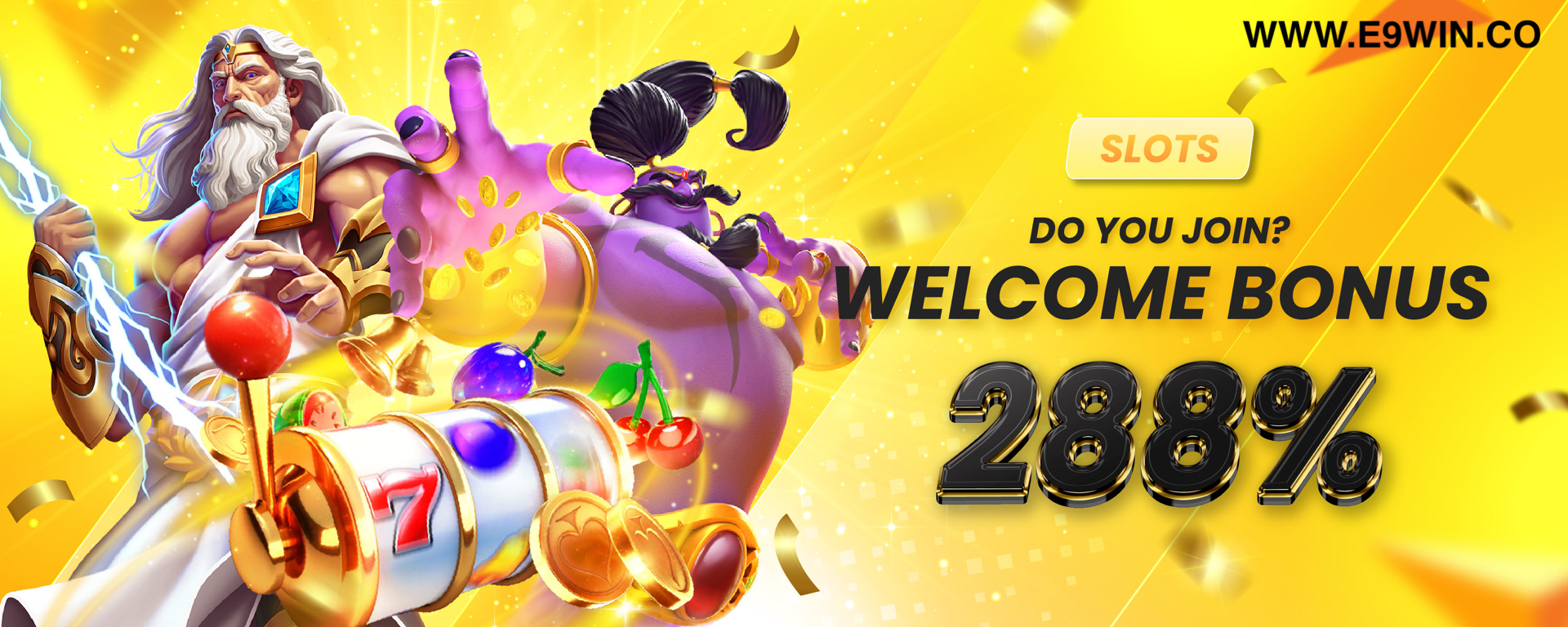 Slots Welcome Bonus 288%